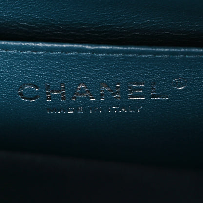 Chanel Lambskin Quilted Mini Rectangular Flap Dark Blue 7 of 12