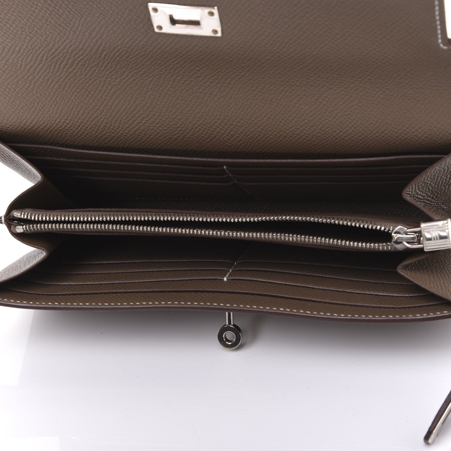 Epsom Kelly Longue Wallet Etoupe