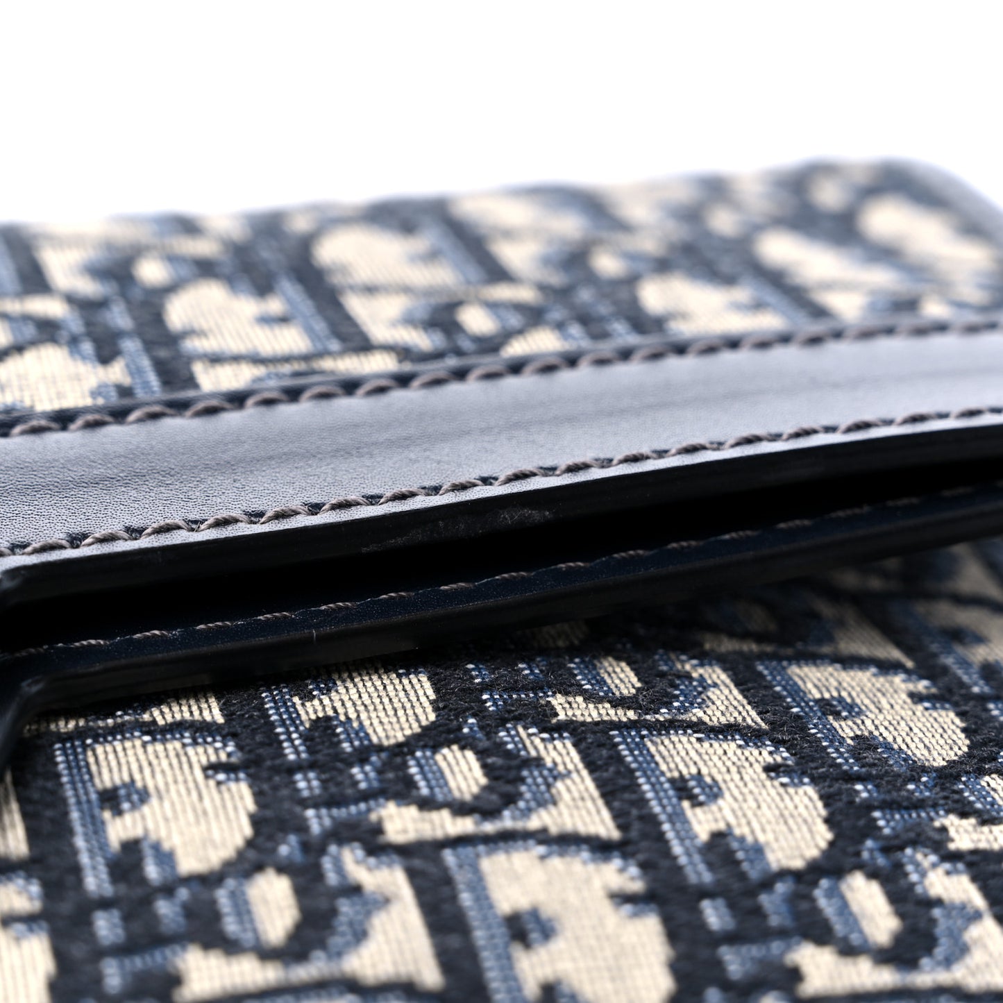 Oblique Fold Over Clutch Blue