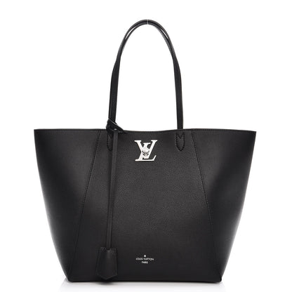 Louis Vuitton Calfskin Lockme Cabas Black 1 of 7