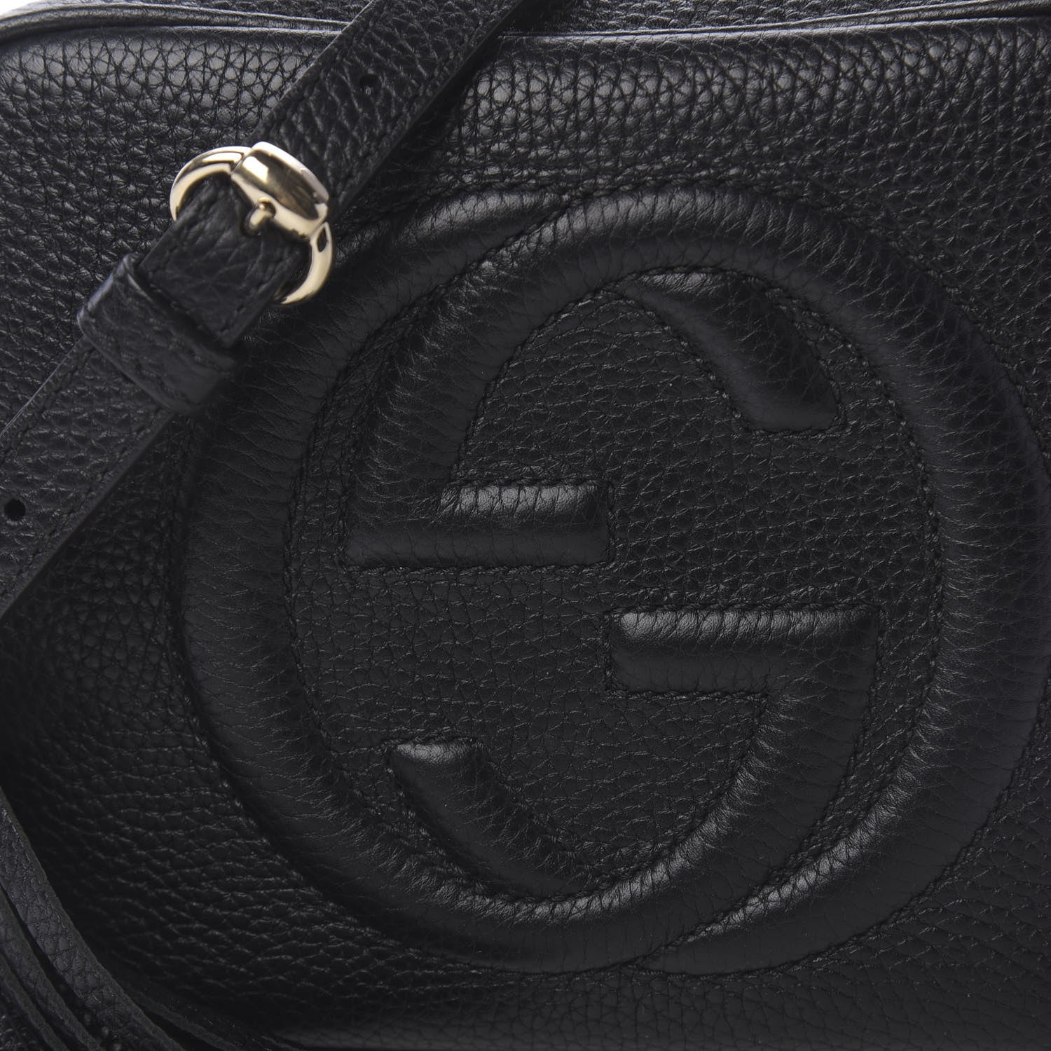 Gucci Pebbled Calfskin Small Soho Disco Bag Black 9 of 9