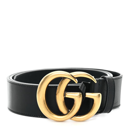 Gucci Calfskin Double G 40mm Belt 95 38 Black 1 of 5