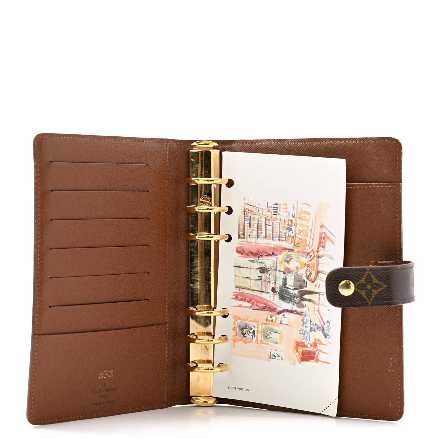 Monogram Medium Ring Agenda Cover
