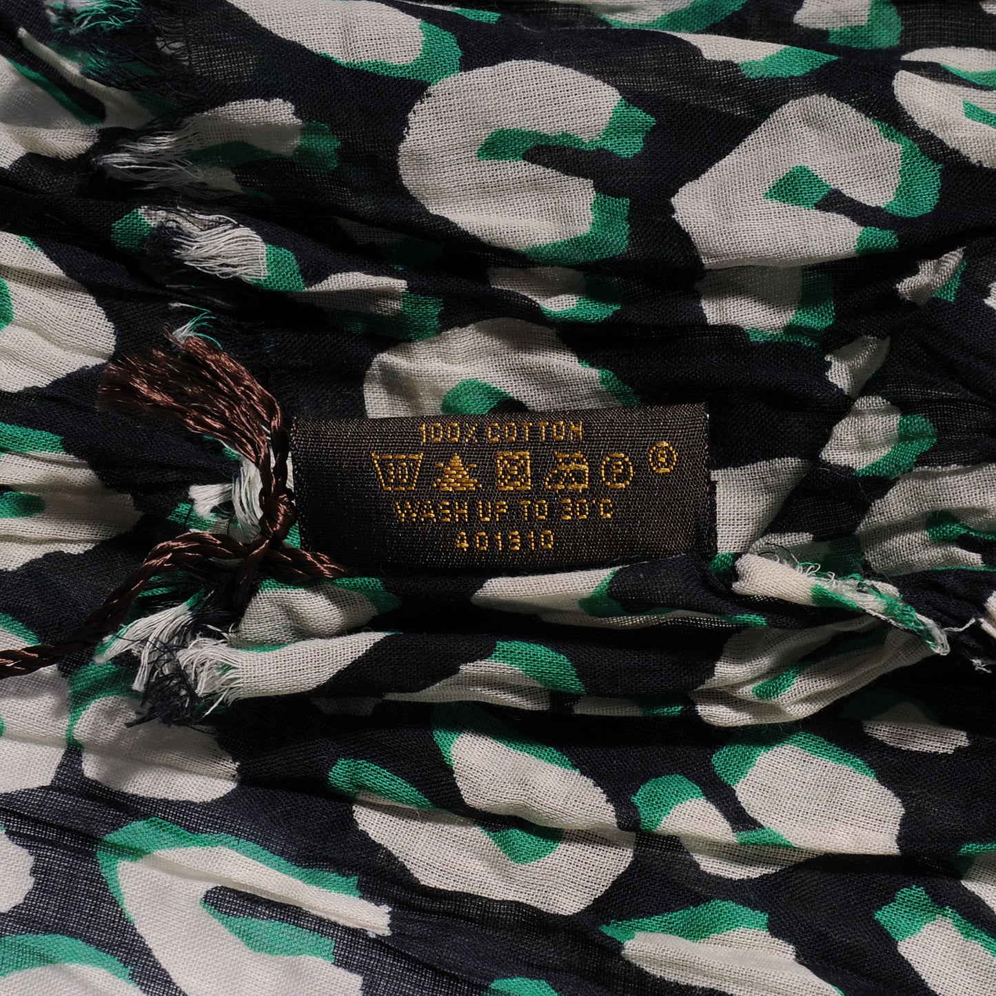 Cotton Leopard Pareo Blue Infini