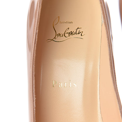 Christian Louboutin Patent Pigalle 100 Pumps 41 Nude 7 of 9