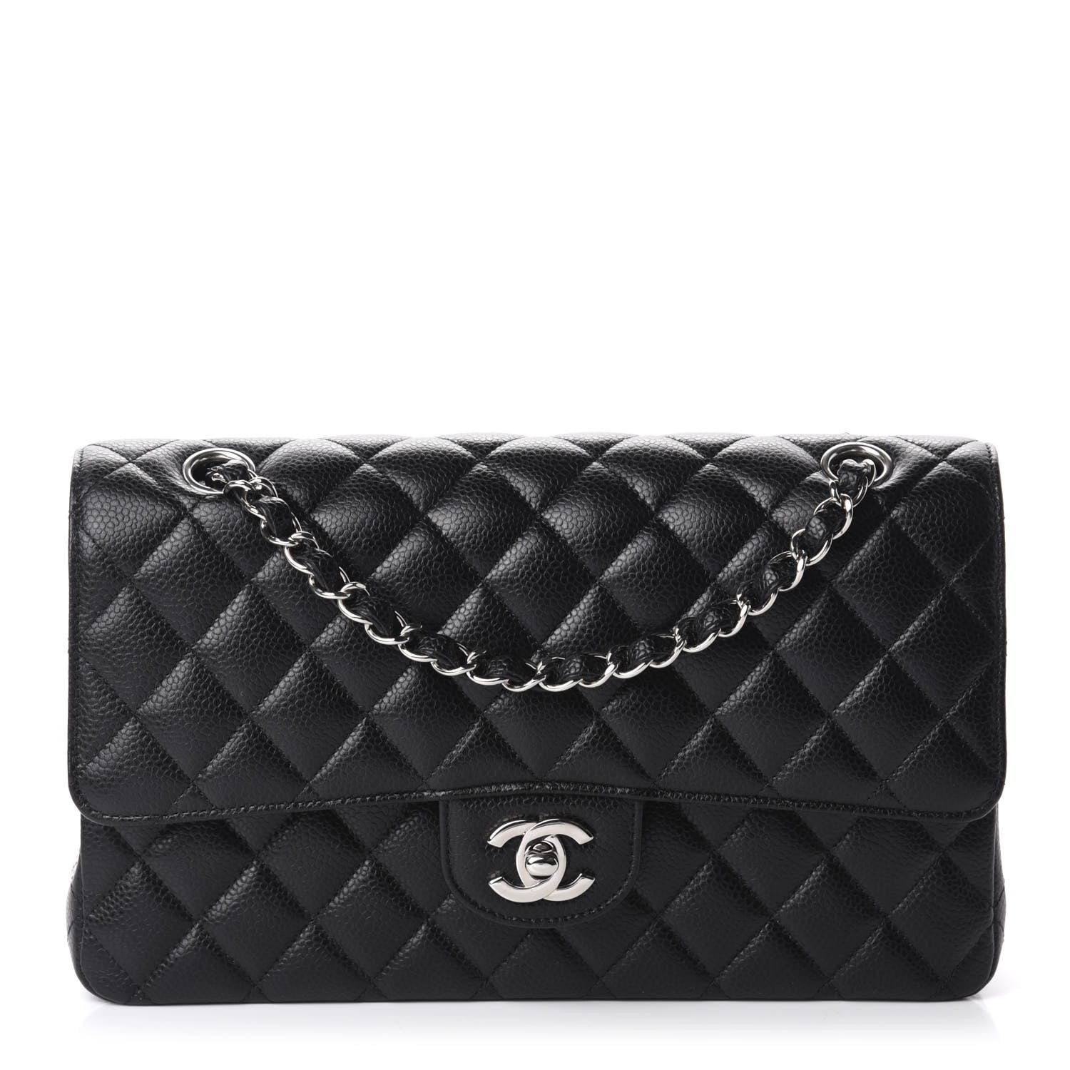 Chanel Caviar Quilted Medium Double Flap Black 1 of 11