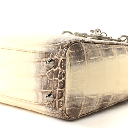 Christian Dior Niloticus Crocodile Himalaya Crystal Small Lady Dior White 10 of 11