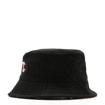 Chanel Canvas Reversible CC Bucket Hat S Black Multicolor 7 of 16
