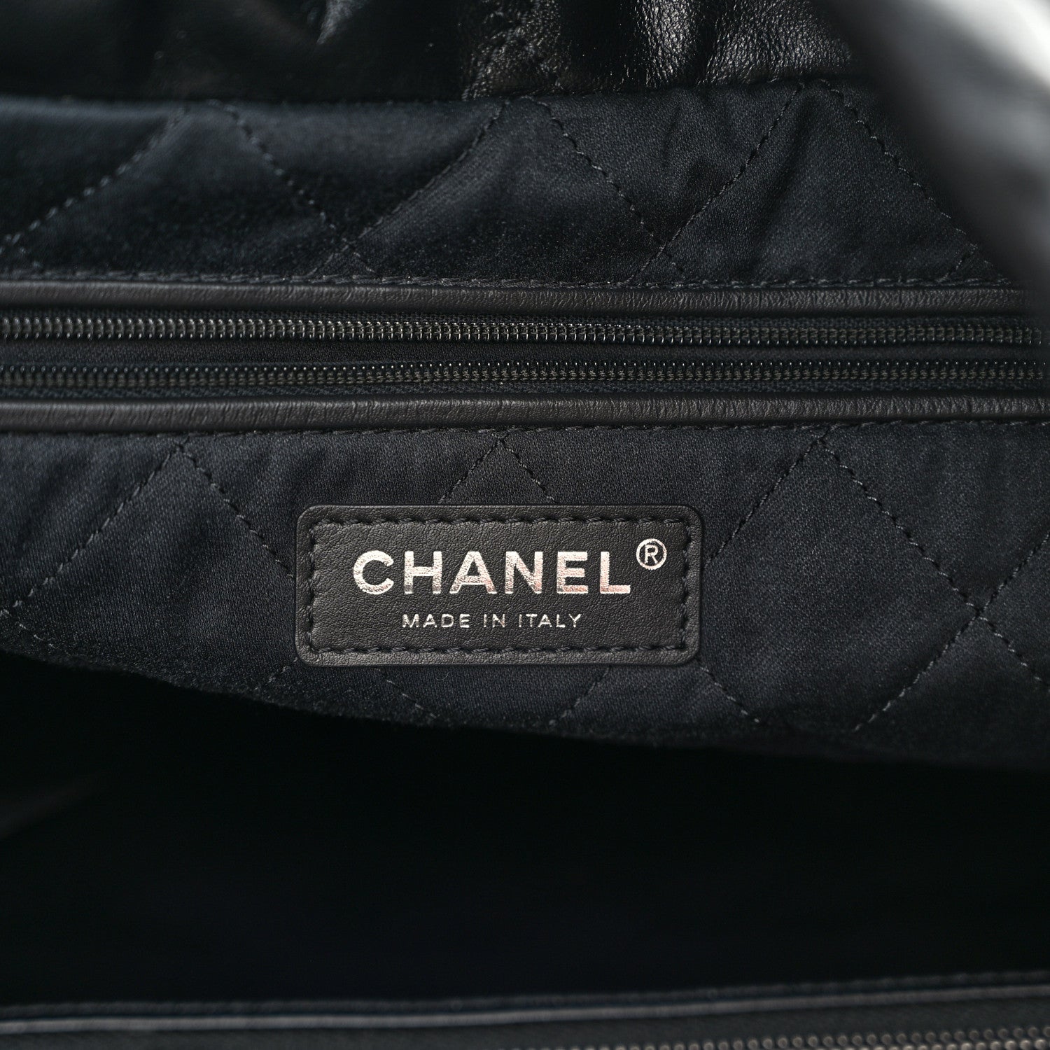 Chanel Shiny Calfskin Quilted Chanel 22 Black 7 of 11