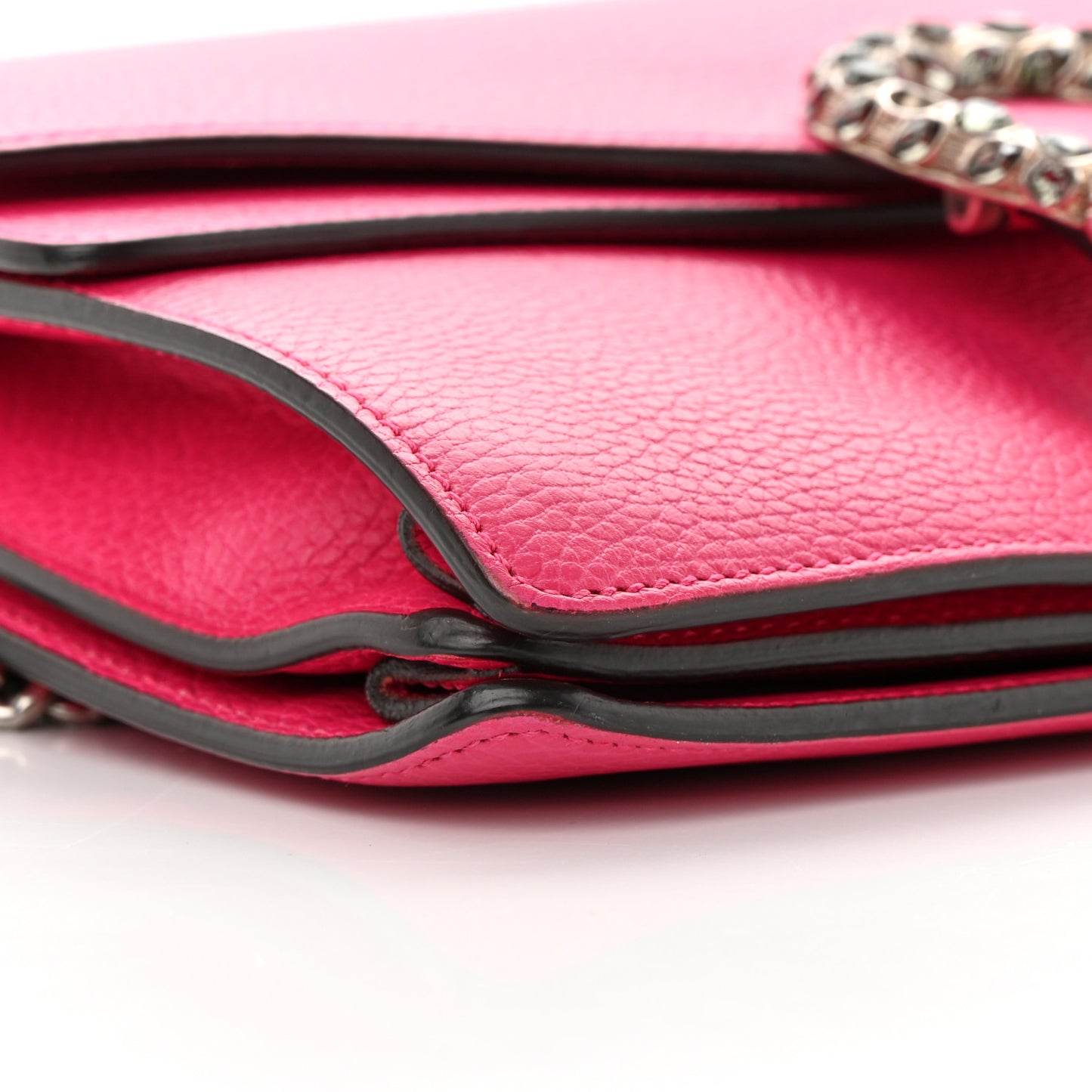Dollar Calfskin Small Dionysus Shoulder Bag Box Pink
