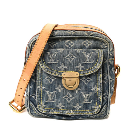 Louis Vuitton Denim Camera Bag Blue 1 of 8