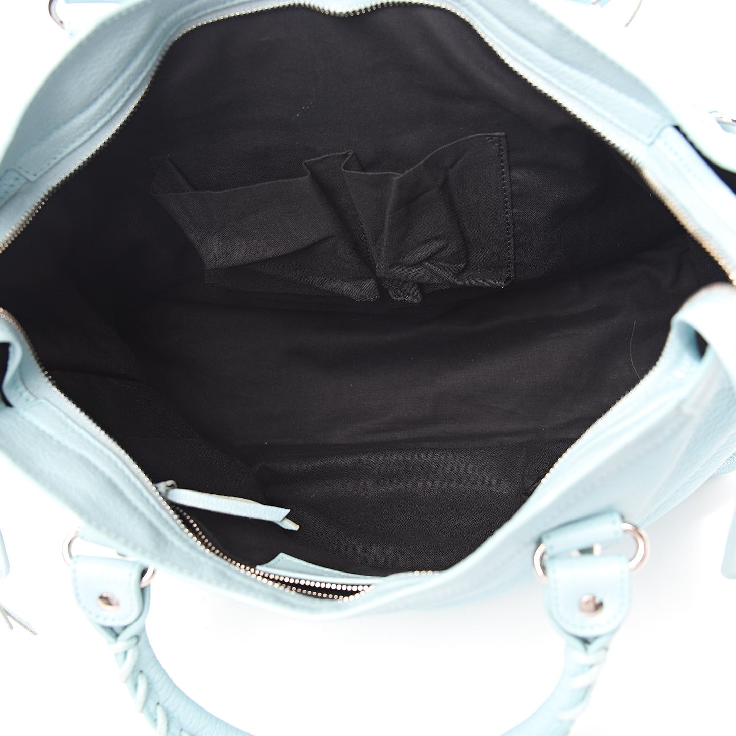 Chevre Silver Metallic Edge Hardware City Bleu Maldives