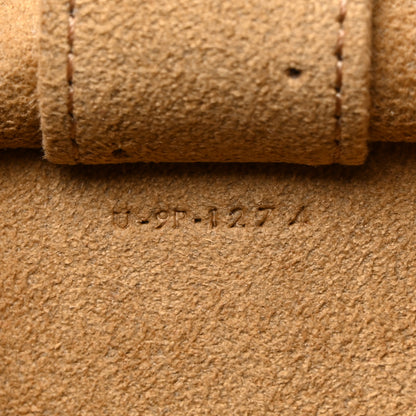 Celine Triomphe Canvas Calfskin Jewelry Pouch Tan 7 of 8