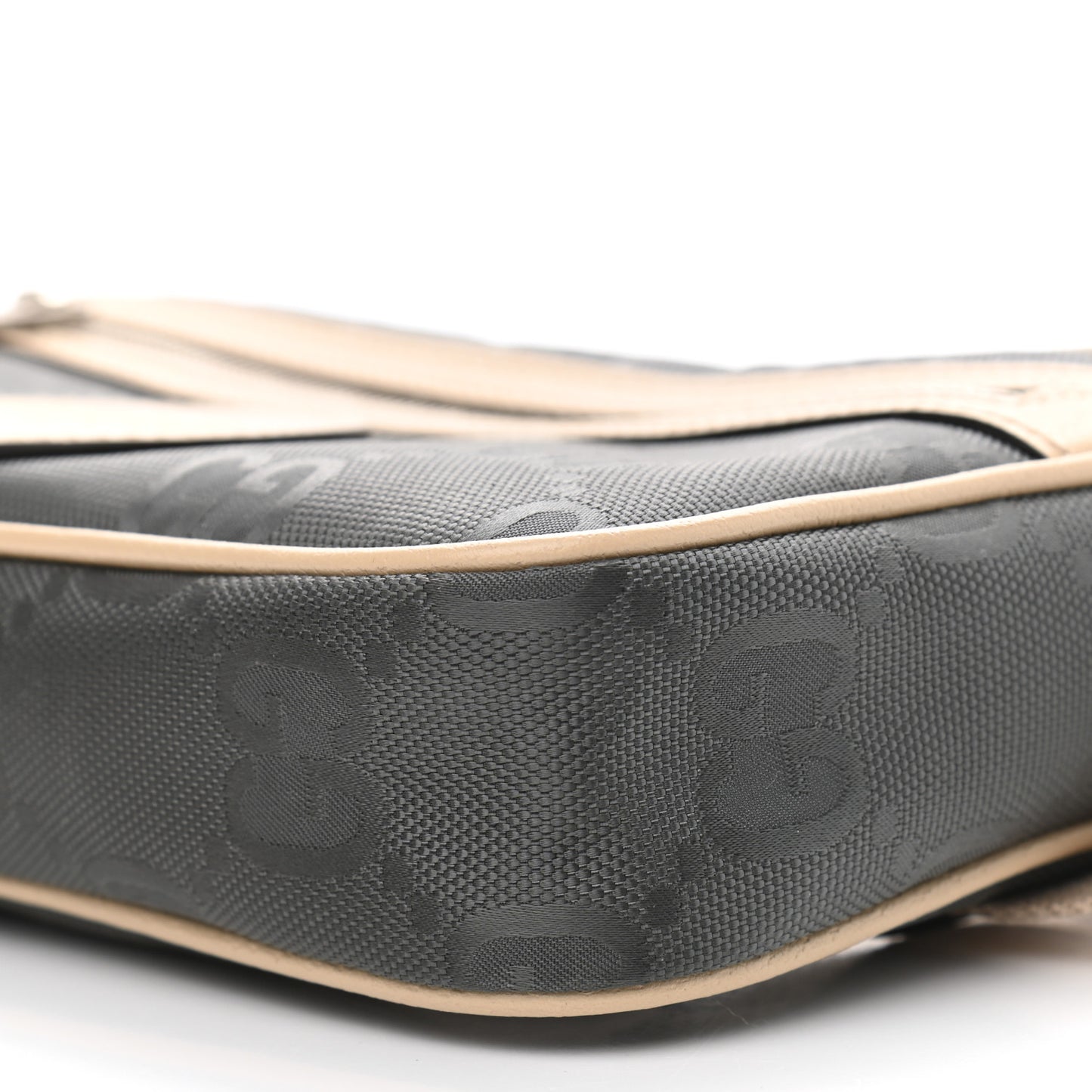Econyl Nylon Monogram Off The Grid Belt Bag 95 38 Graphite Grey New Plaster