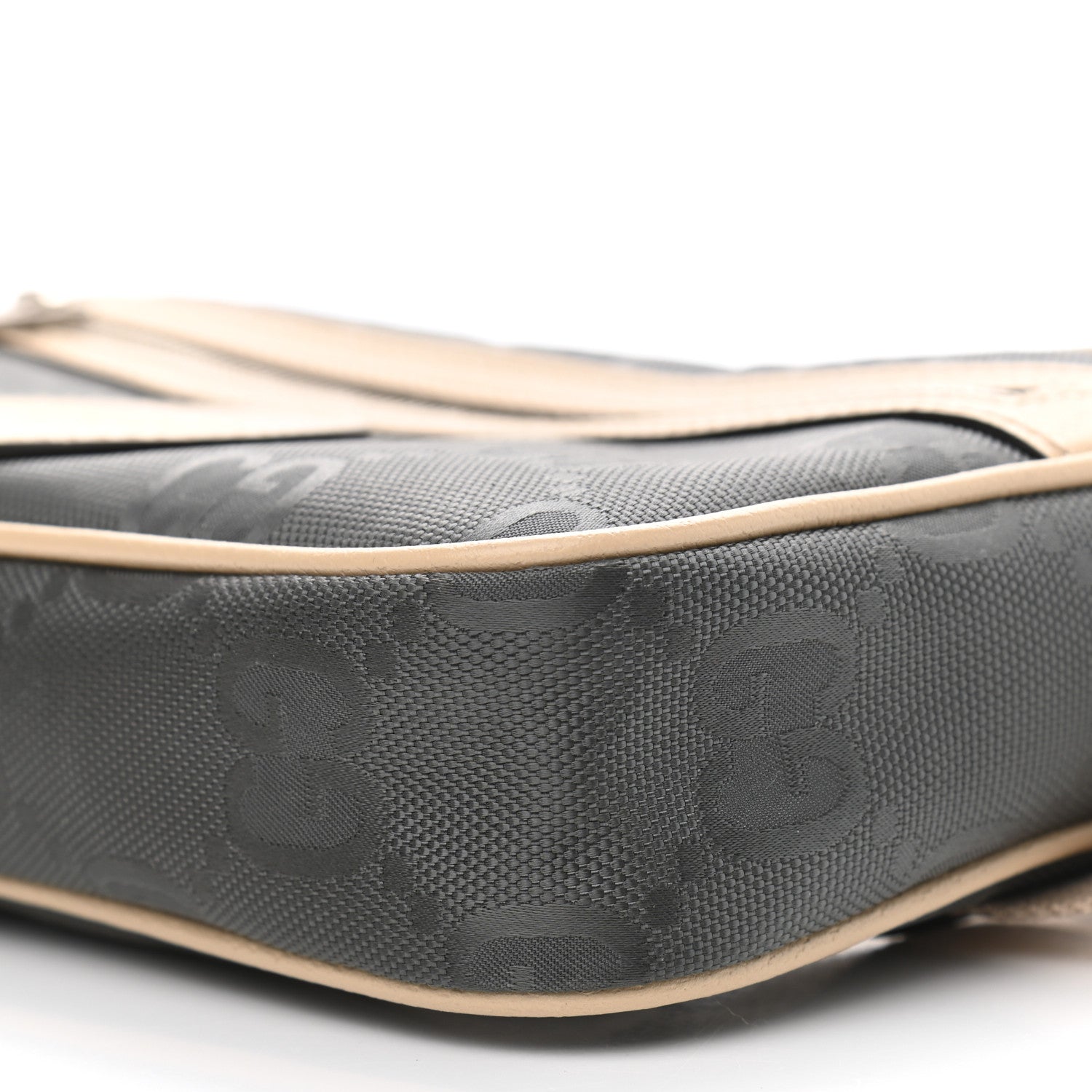 Gucci Econyl Nylon Monogram Off The Grid Belt Bag 95 38 Graphite Grey New Plaster 10 of 11