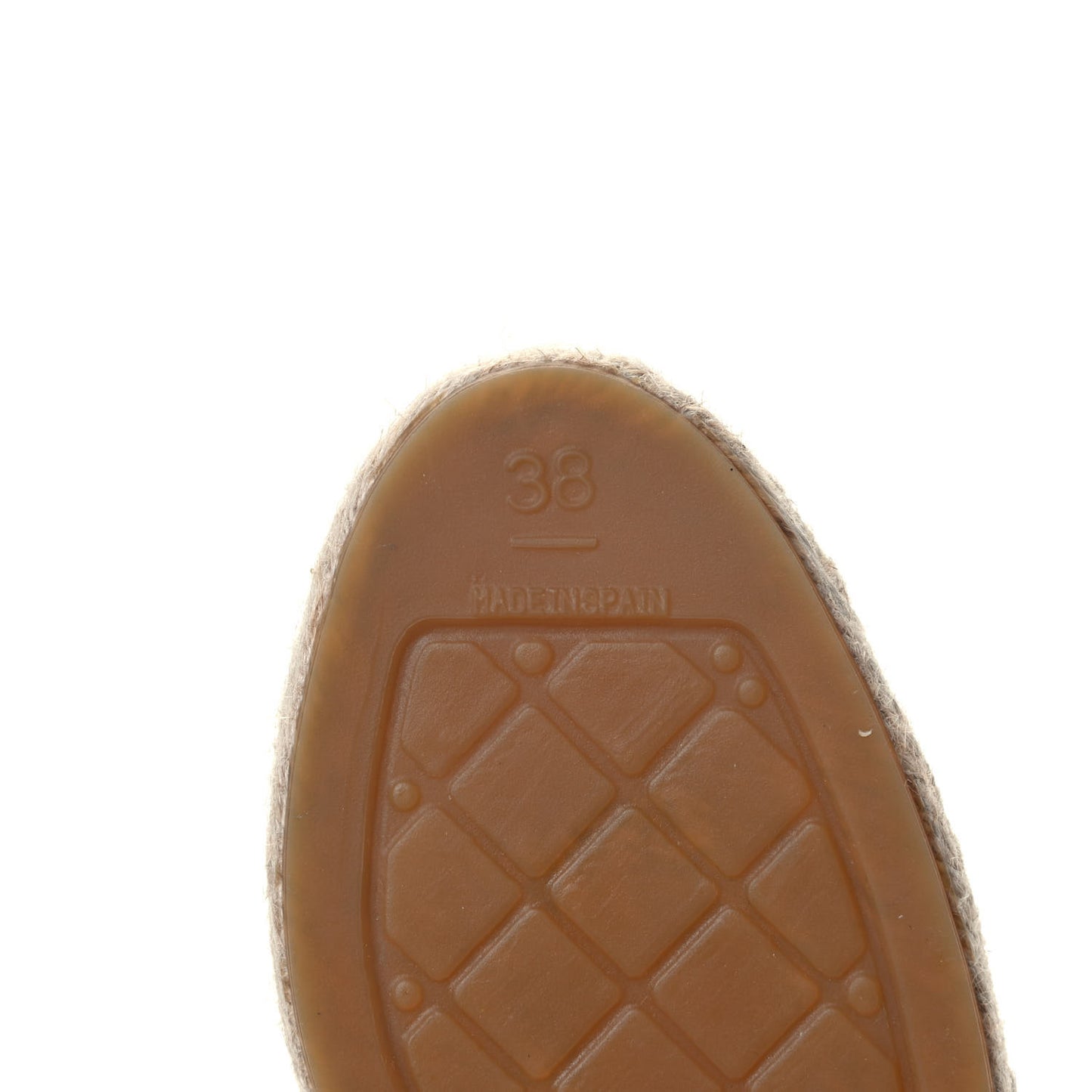 Lambskin CC Espadrilles 38 Beige Black