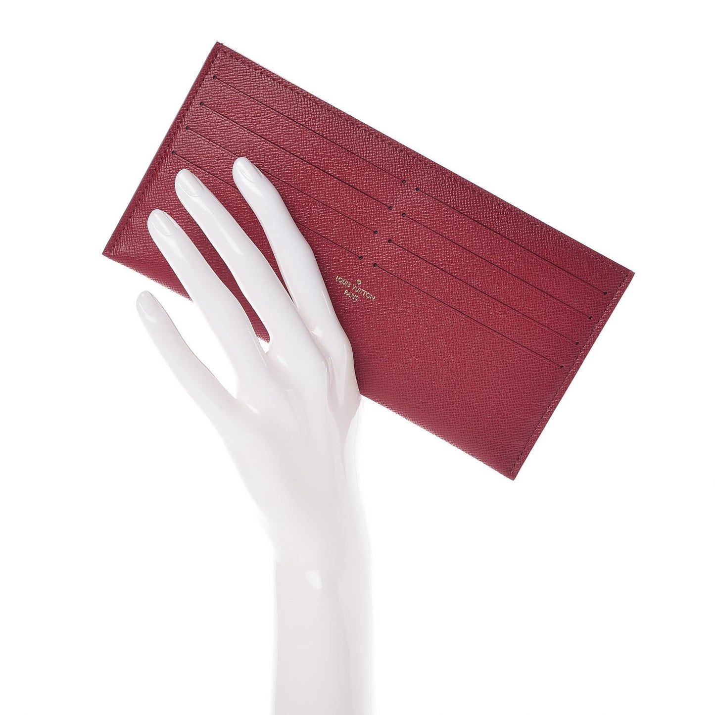 Calfskin Felicie Card Holder Insert Fuchsia