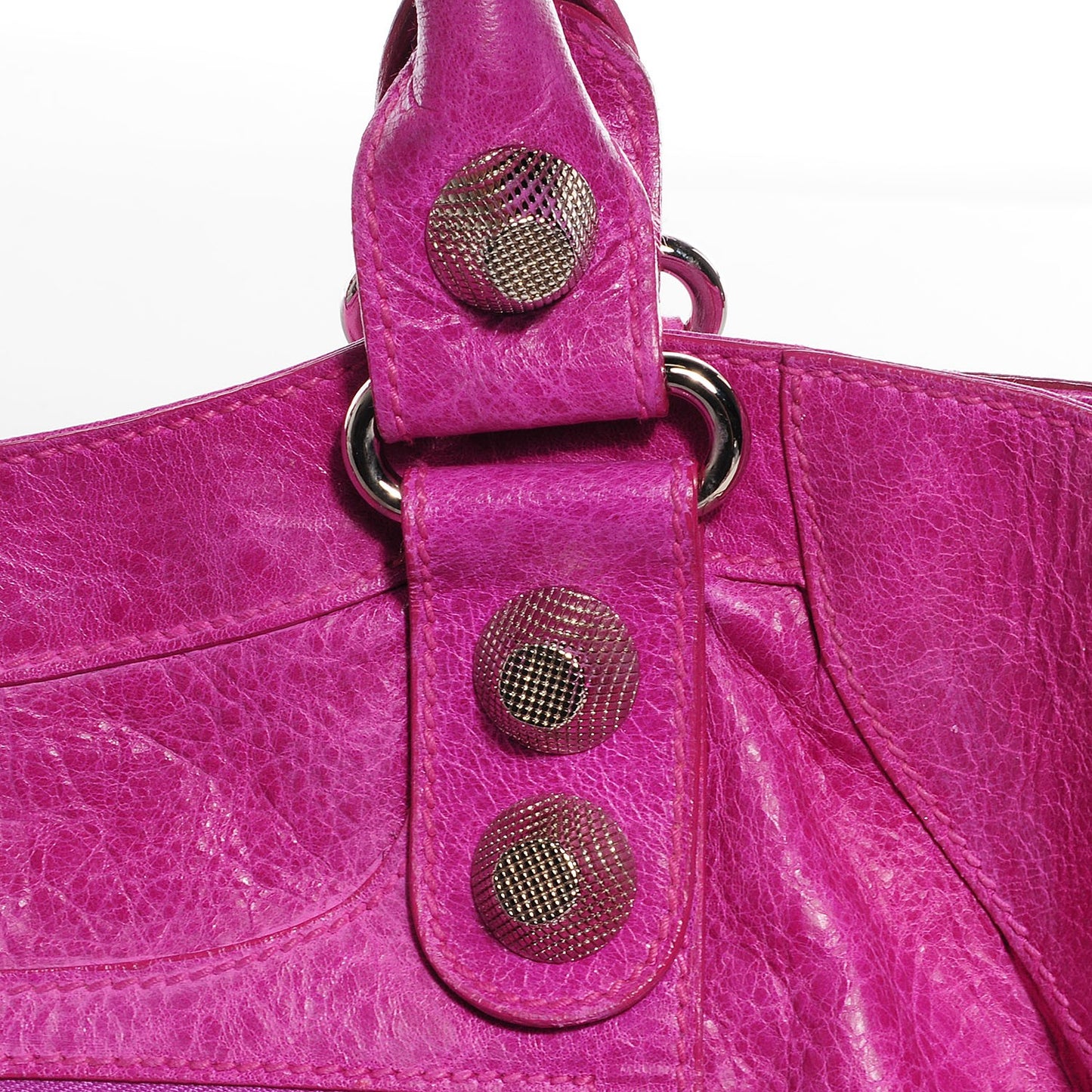 Agneau Giant 21 Silver Hardware Part Time Magenta
