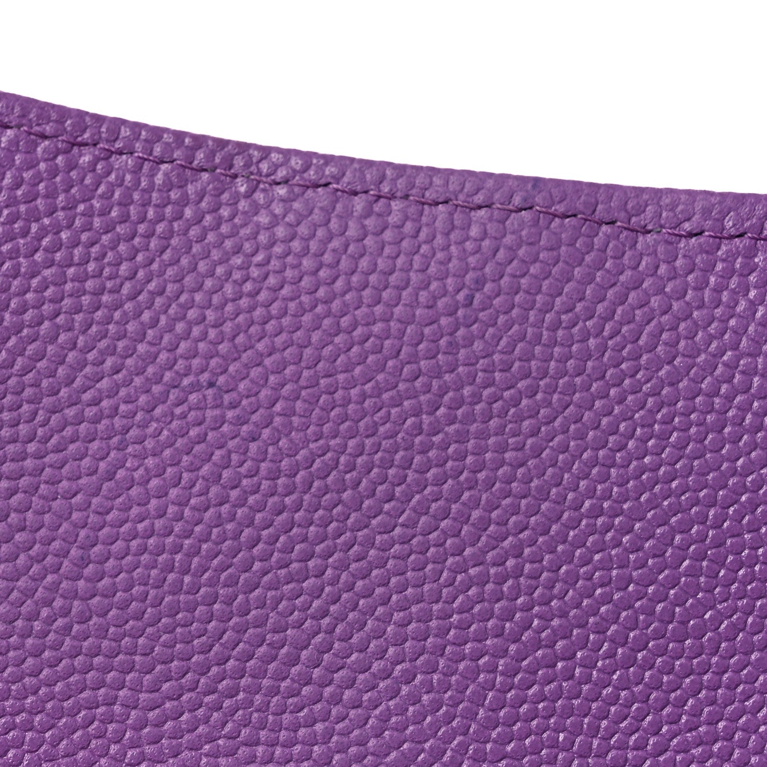 Chanel Caviar Quilted Large Gusset Flap Wallet Purple 10 of 13