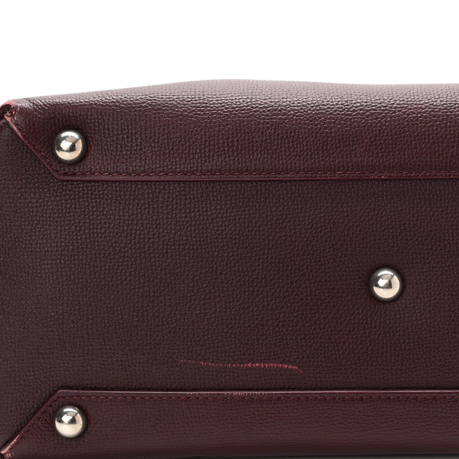 Burberry Grainy Calfskin House Check Medium Banner Tote Mahogany Red 12 of 13