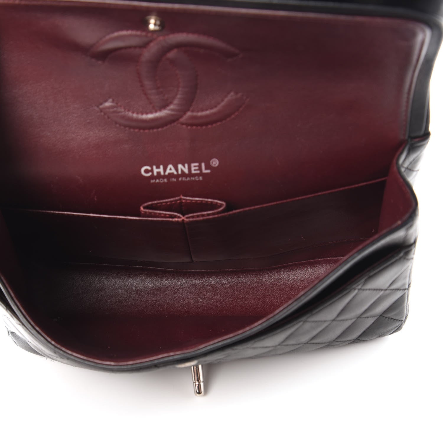 Chanel Lambskin Quilted Medium Double Flap Black 5 of 10