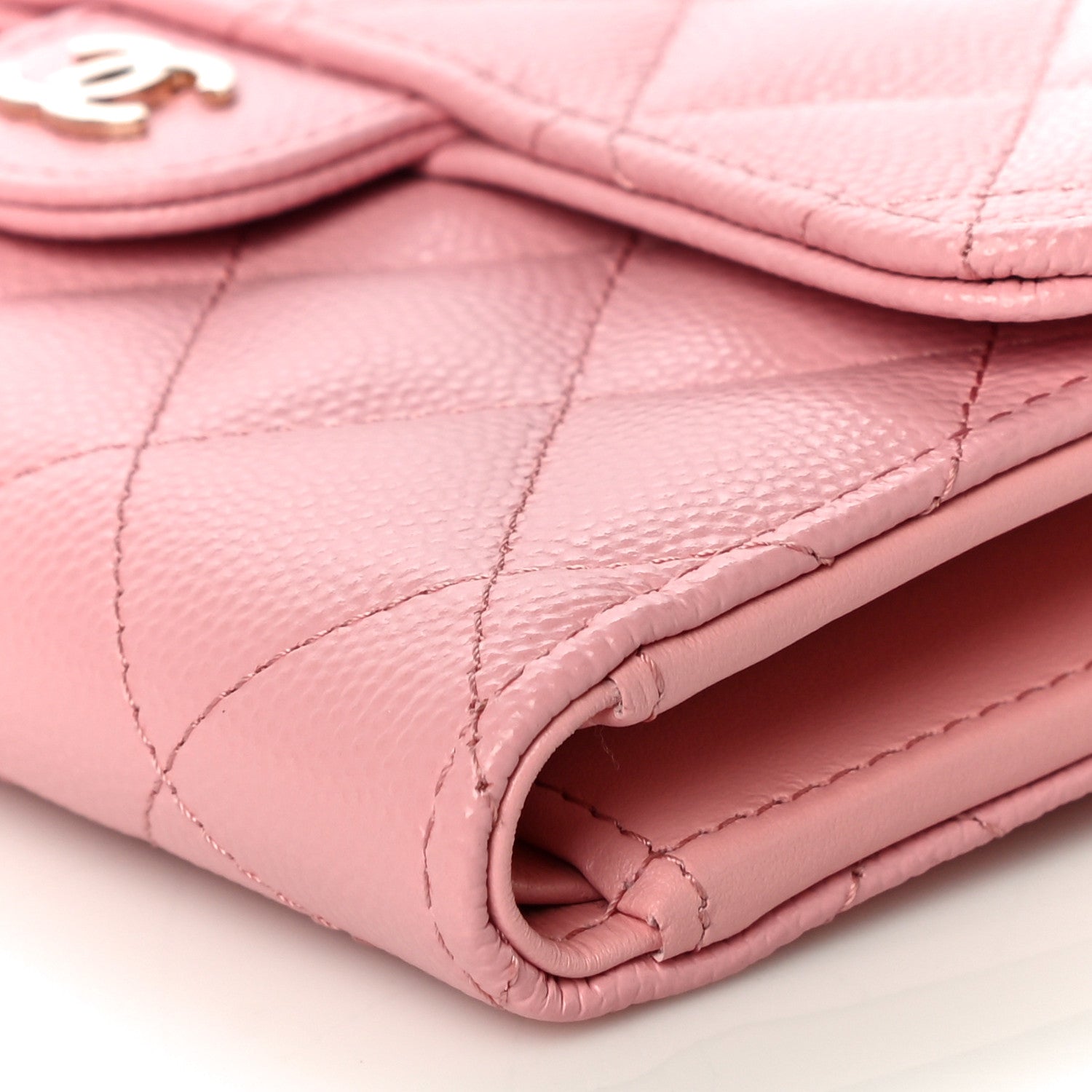 Chanel Caviar Quilted Medium Flap Wallet Pink 17 of 23