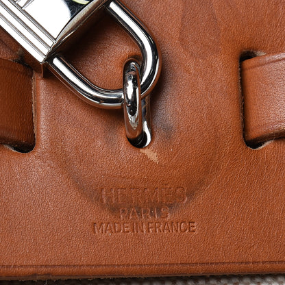 Hermes Toile Vache Calfskin Herbag 30 PM Backpack Natural 6 of 16