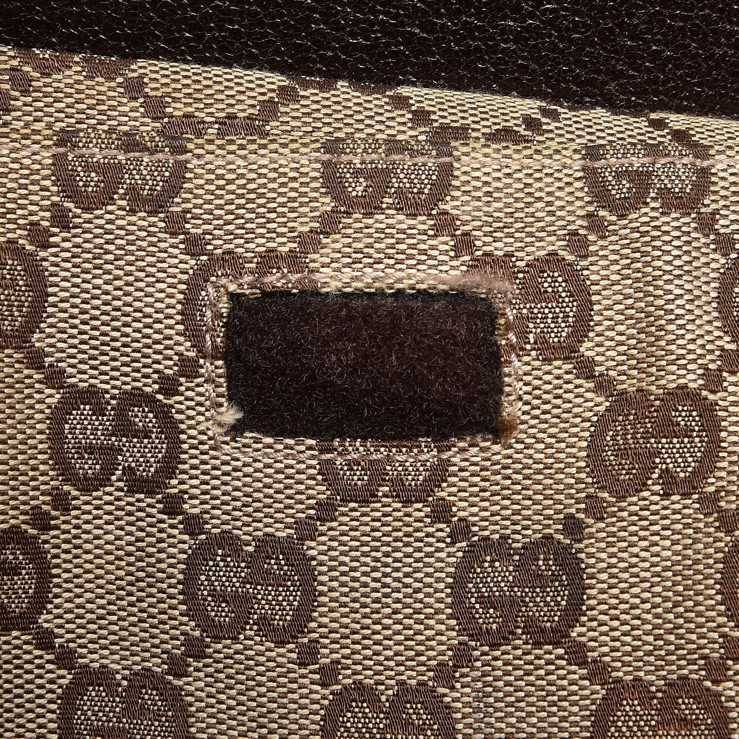 GG Monogram Double Pocket Belt Bag Dark Brown