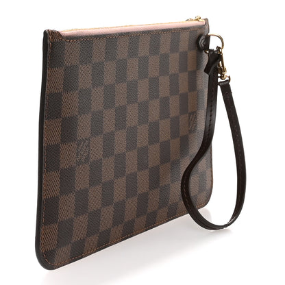 Louis Vuitton Damier Ebene Neverfull MM GM Pochette Rose Ballerine 3 of 6
