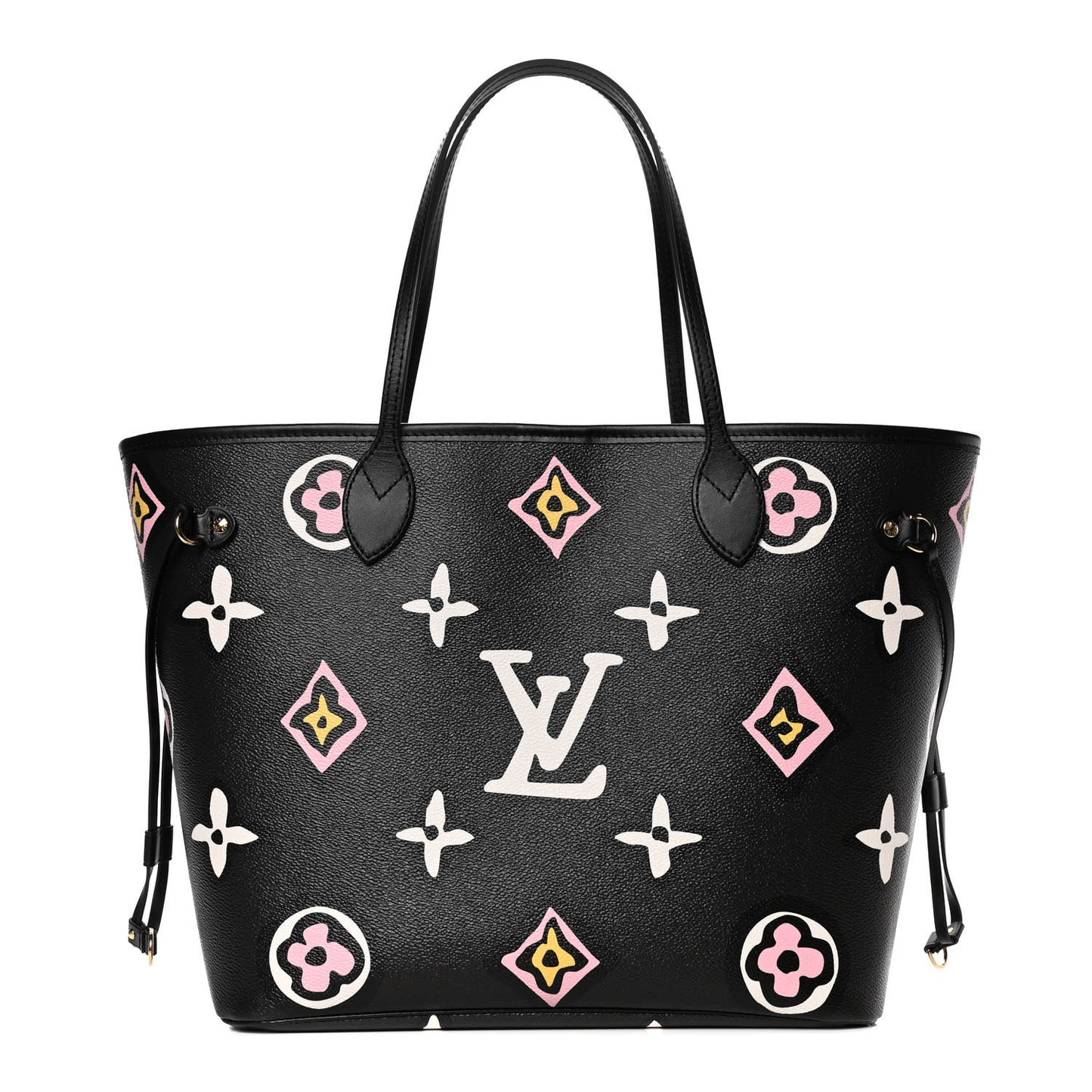 Monogram Giant Wild At Heart Neverfull MM Black