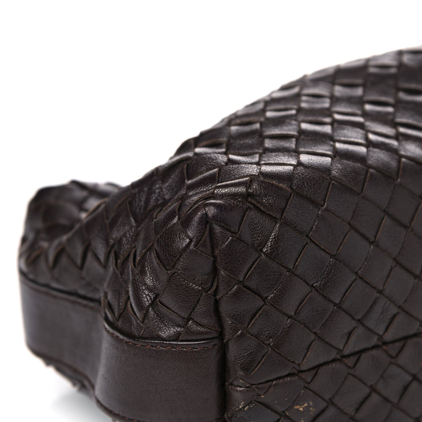 Nappa Intrecciato Large Cosmetic Case Ebano