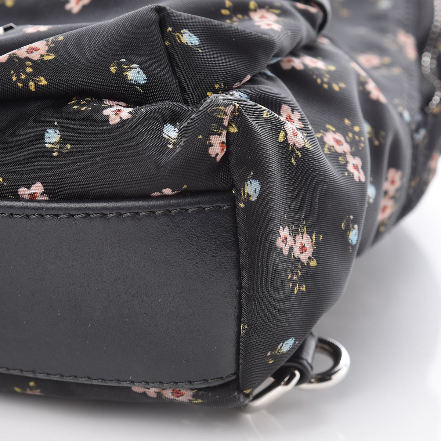 Tech Twill Nylon Hibiscus Print Nano Backpack Multicolor