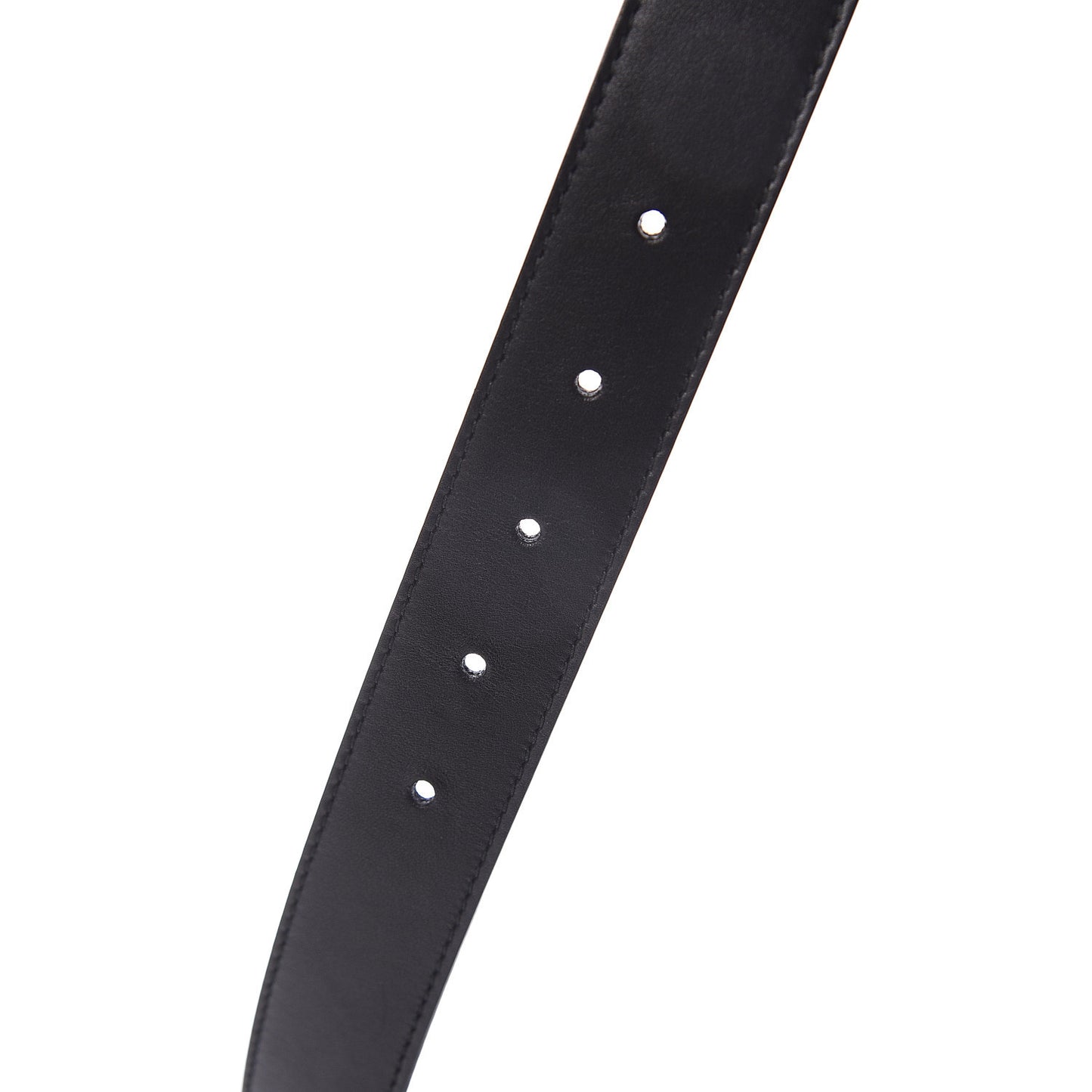 Moon Calfskin Double G 30mm Belt 105 42 Black
