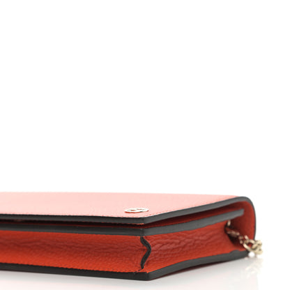 Gucci Dollar Calfskin Medium Betty Chain Wallet Sun Orange 10 of 11