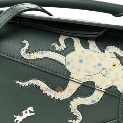 Loewe X SUNA FUJITA Shiny Calfskin Mini Octopus Puzzle Edge Bag Vetiver 7 of 10