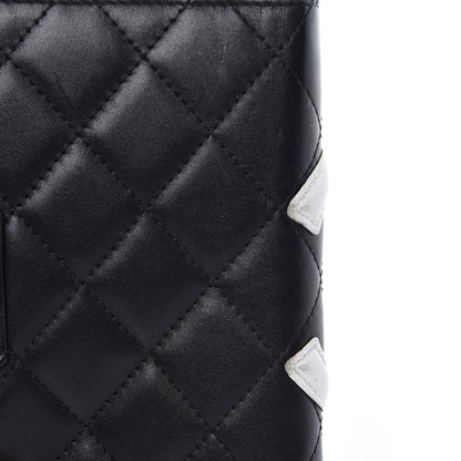 Chanel Calfskin Quilted Small Cambon Agenda Planner Black White 11 of 12