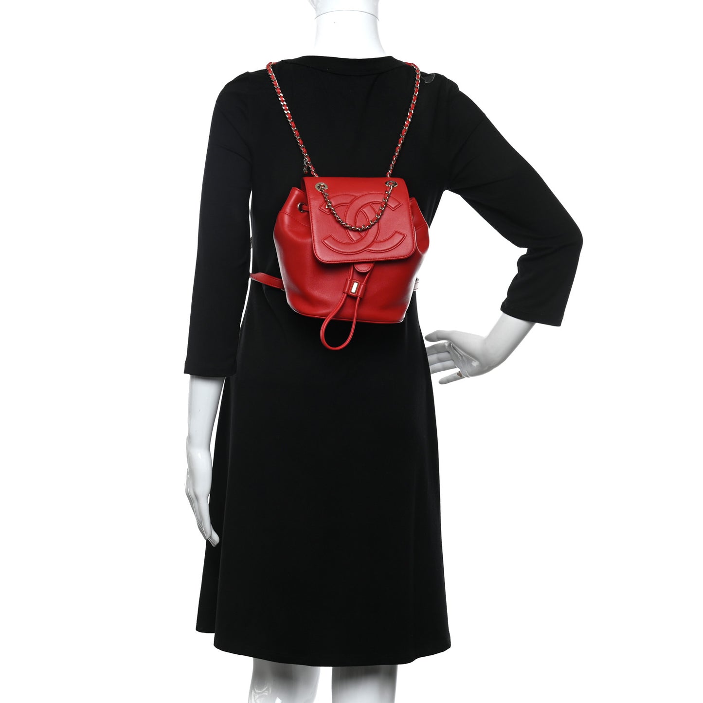 Lambskin CC Mania Backpack Red