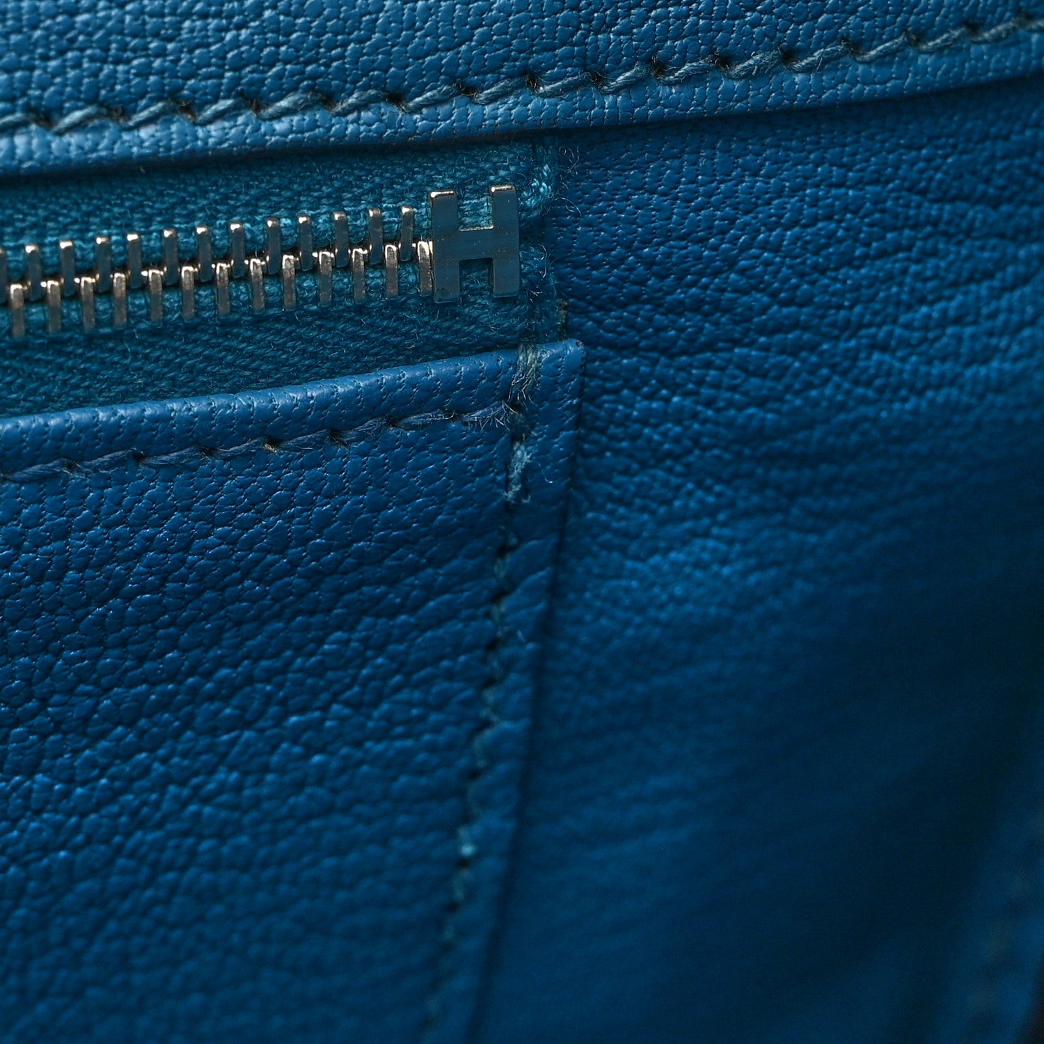Hermes Taurillon Clemence Birkin 30 Bleu Izmir 17 of 18