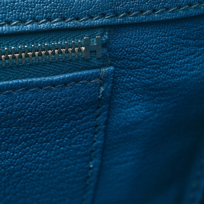 Hermes Taurillon Clemence Birkin 30 Bleu Izmir 17 of 18