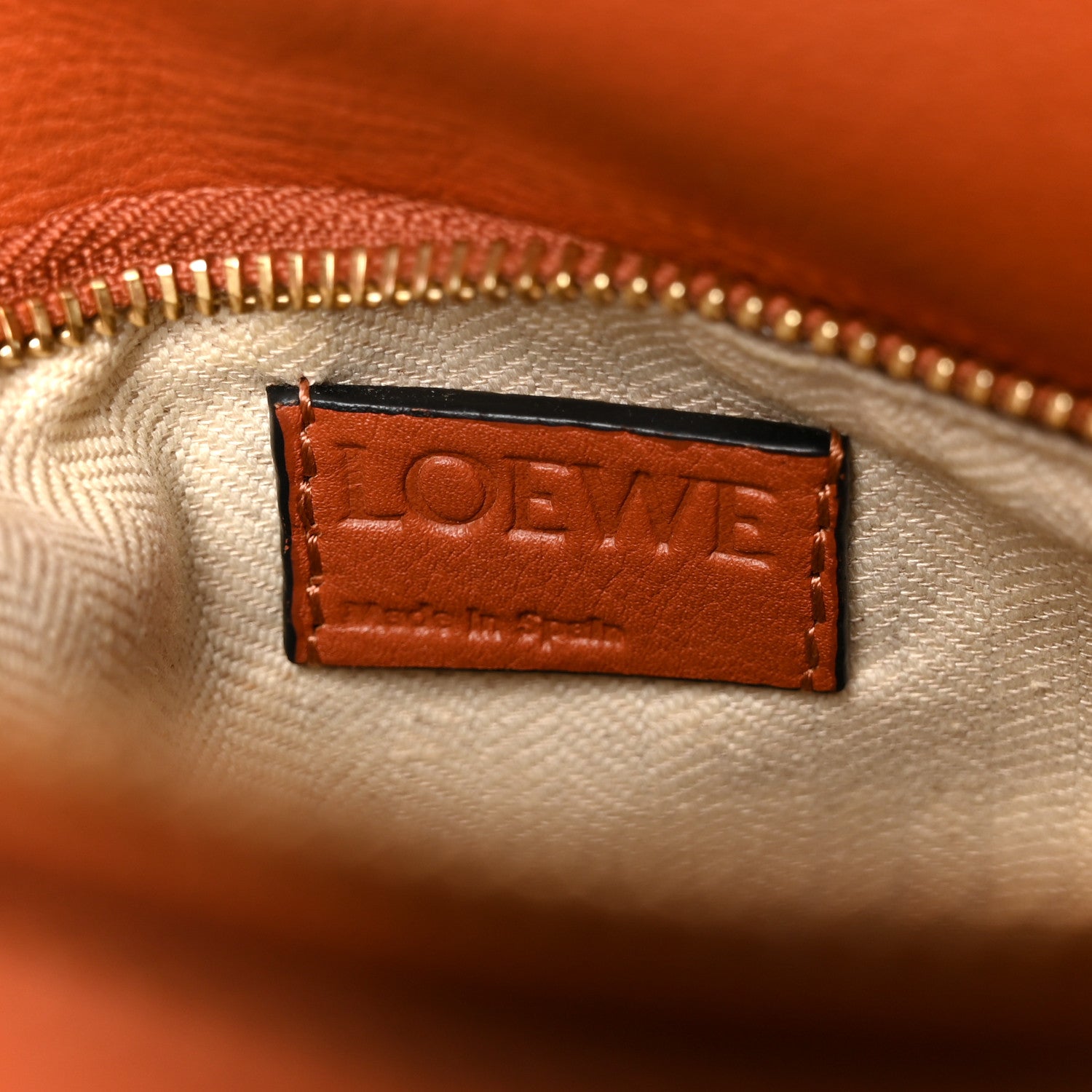 Loewe Calfskin Small Puzzle Bag Spice Orange Pumpkin 6 of 11
