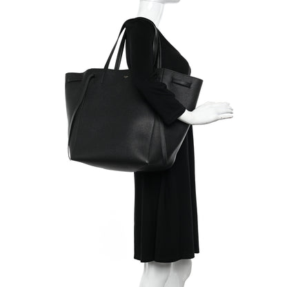 Celine Soft Grained Calfskin Medium Belt Cabas Phantom Black 2 of 10
