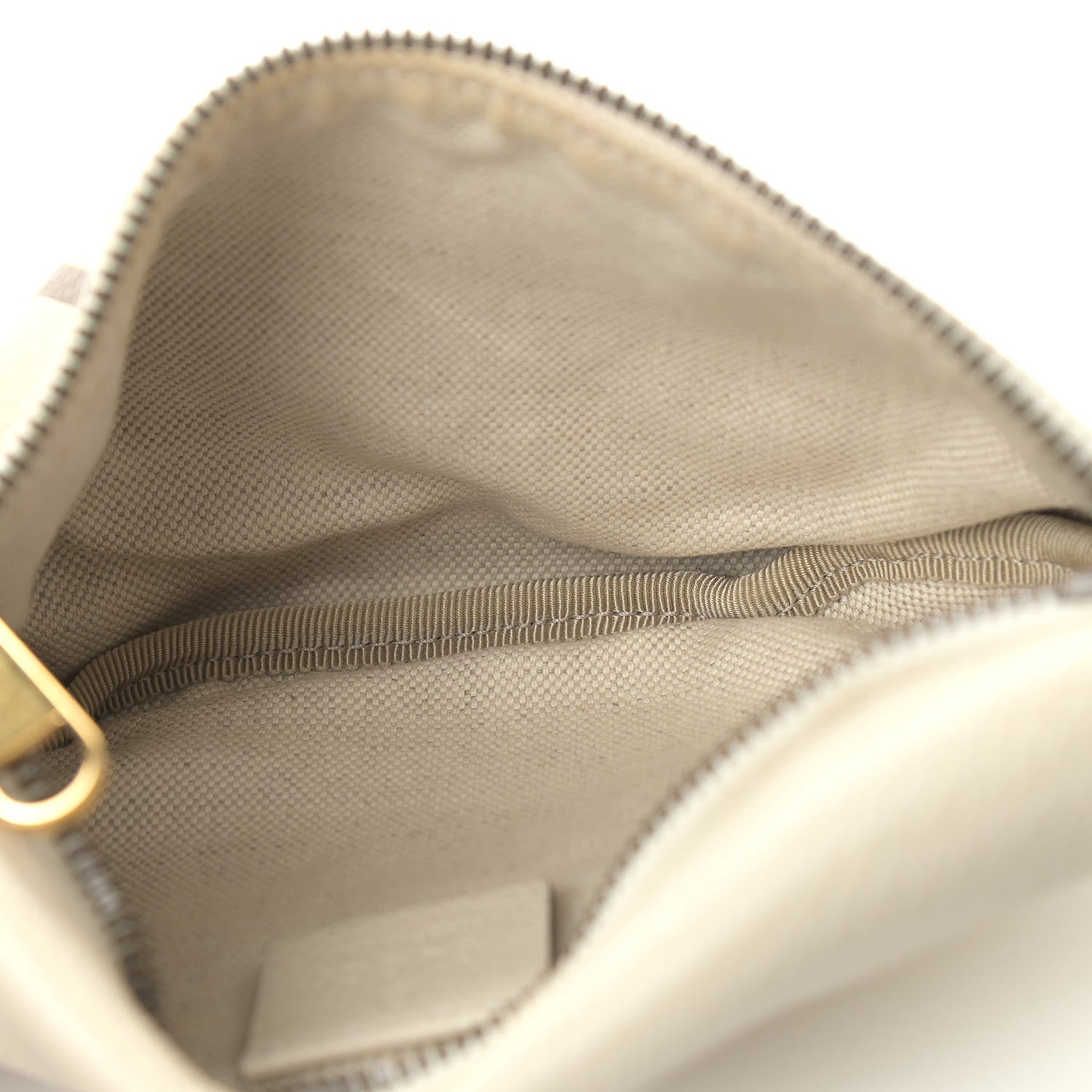 Gucci Grained Calfskin Small Logo Belt Bag White 5 of 11