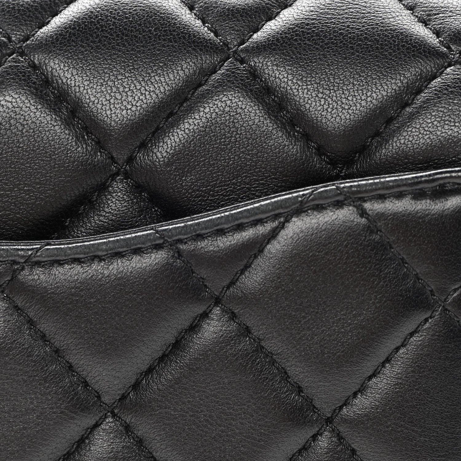 Chanel Lambskin Quilted Mini Rectangular Pearl Crush Flap Black 16 of 17