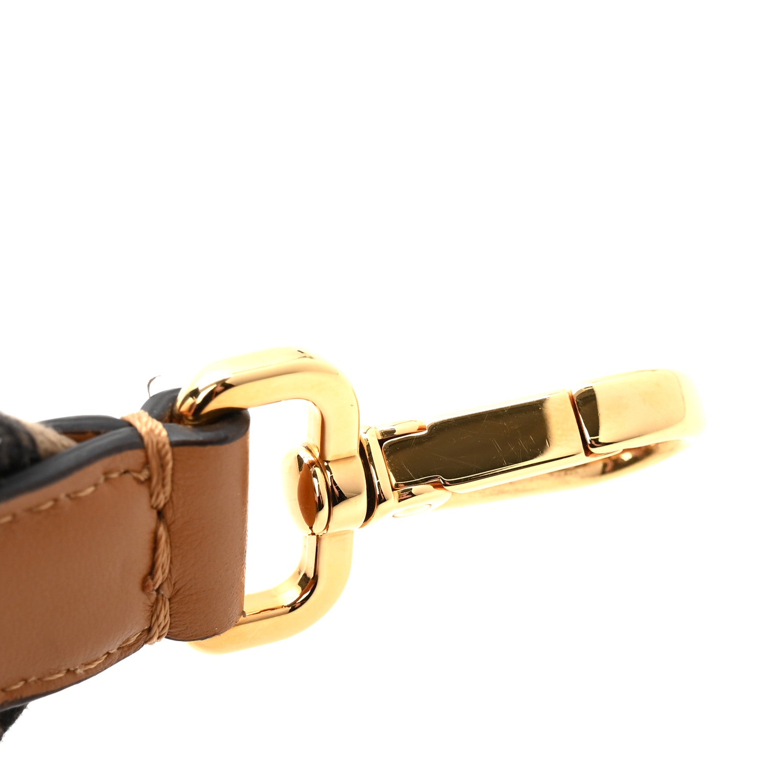 Fendi Canvas Calfskin FF 1974 Strap You Fango Marrone Cuoio 6 of 7