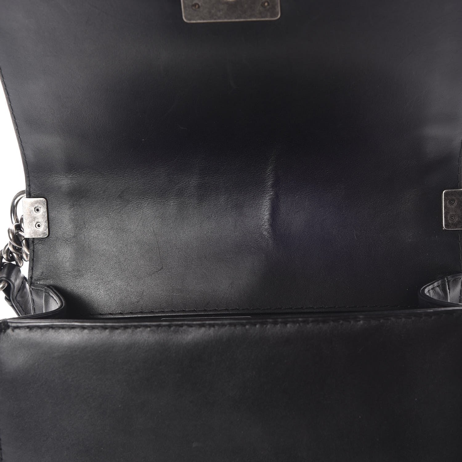 Chanel Calfskin Double Stitch Medium Boy Flap Black 10 of 10