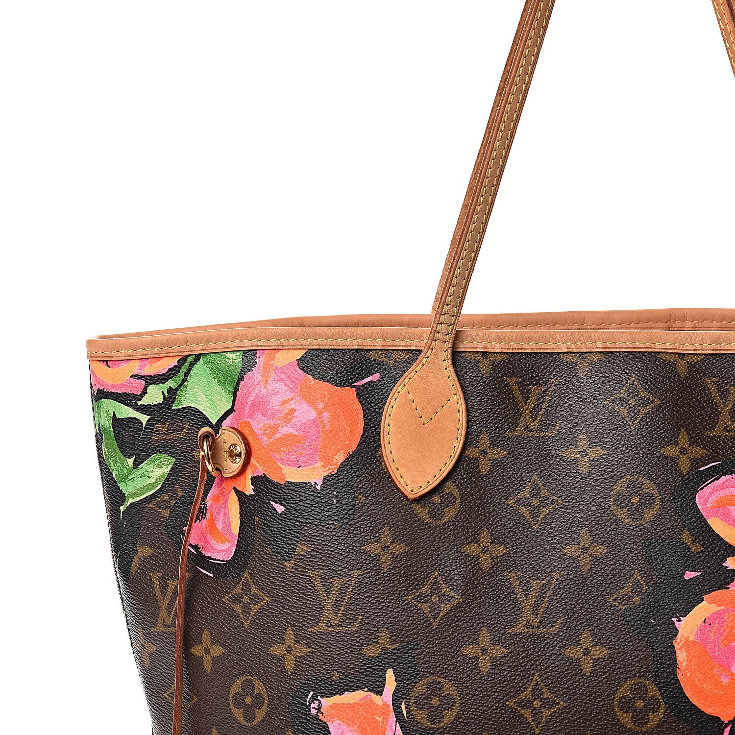 Louis Vuitton Monogram Roses Neverfull MM 18 of 18