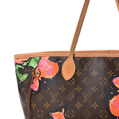 Louis Vuitton Monogram Roses Neverfull MM 18 of 18