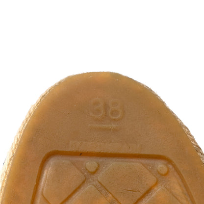 Chanel Raffia Fabric CC Espadrilles 38 Beige Black 8 of 14