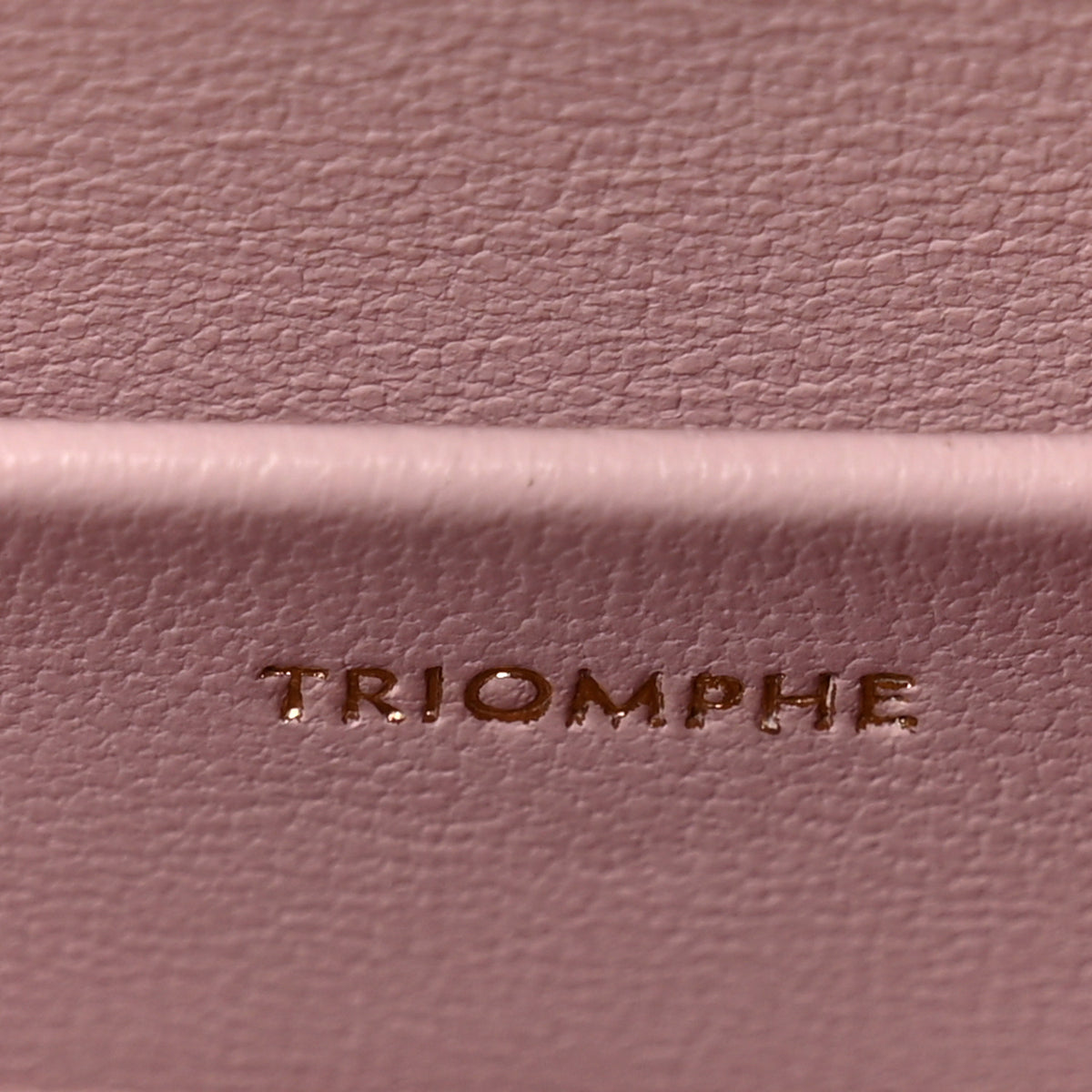 Shiny Calfskin Triomphe Shoulder Bag Peony