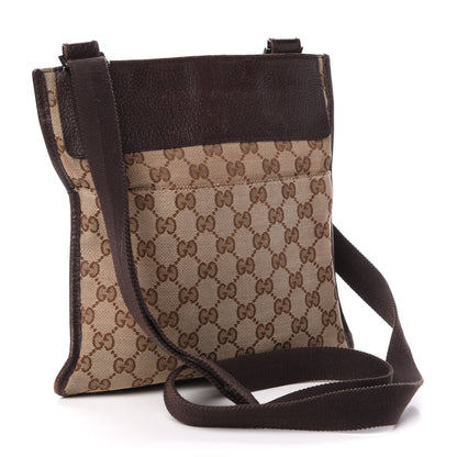 Gucci Monogram Messenger Crossbody Bag Dark Brown 3 of 11